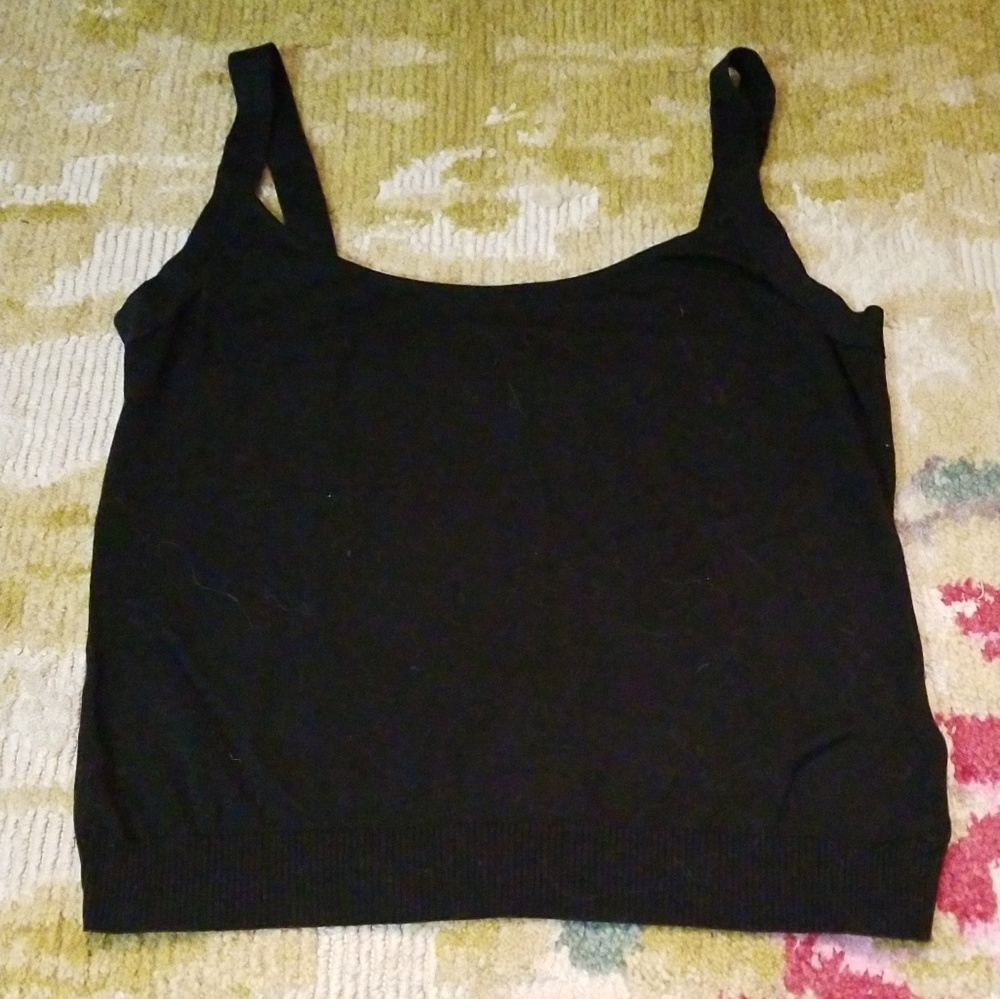 Valentino black knit tank top